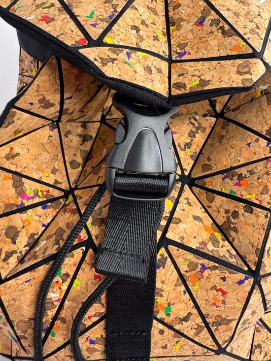 Patrizia Luca Milano Cork Geometric Backpack Splatter Paint Triangle main image 14